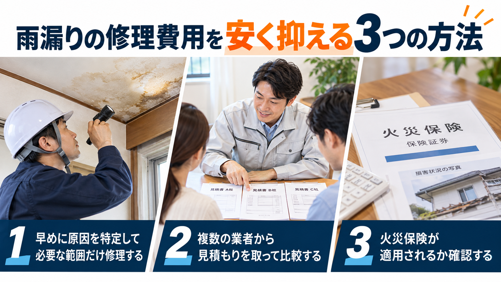 雨漏り　修理費用